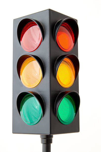istock Traffic lights isolated on white background 138171933