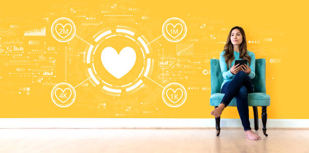 istock Get more likes concept with young woman 1381720908
