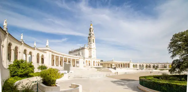 Photo of monumental ensemble of the sanctuary and the basilica of our lady of Fatima.
