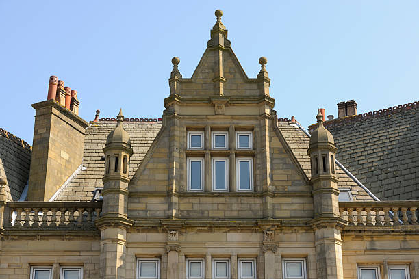 Pitched Roof with Chimneypots and Gable