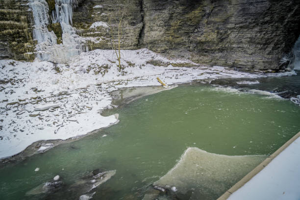 istock Beautiful Watkins Glen State Park Winter Views 1381772480