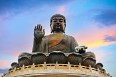 istock Big Buddha near Po Lin Monastery in Hong Kong 1381780542
