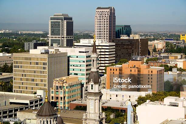 Skyline Di Sacramento - Fotografie stock e altre immagini di Sacramento - California settentrionale - Sacramento - California settentrionale, Orizzonte urbano, Centro della città