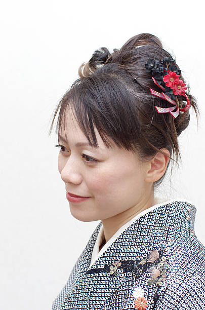 istock Japanese woman in a kimono 138179806