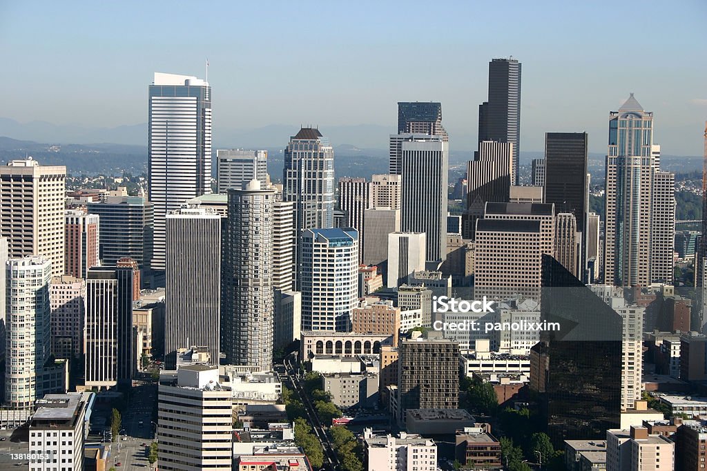 Seattle Skyline - Royalty-free Alto - Descrição Física Foto de stock
