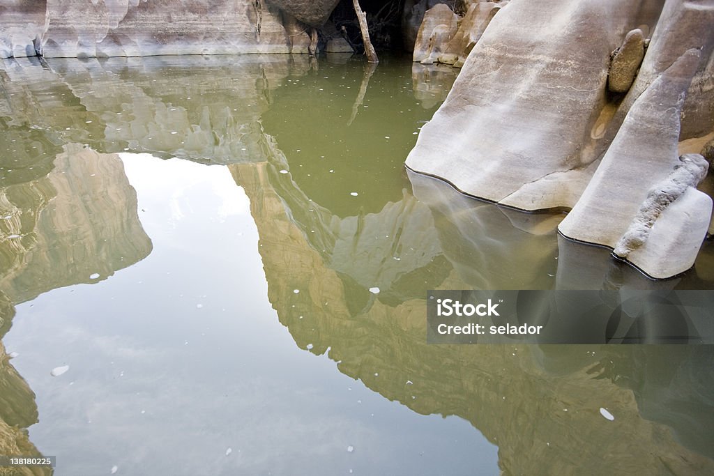 rio reflection of the canyon walls, Mariscal Canyon, Big Bend National Park Big Bend National Park Stock Photo