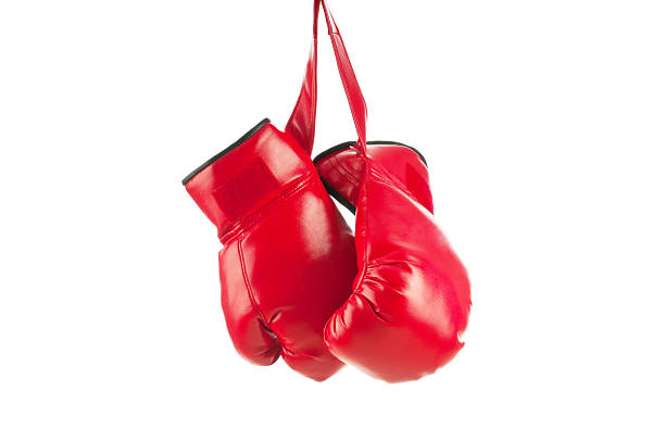 istock Red boxing gloves isolated on white 138184033