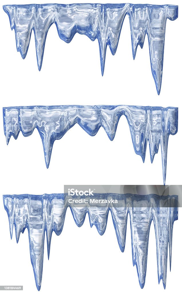 Tauende Eiszapfen - Lizenzfrei Alterungsprozess Stock-Foto