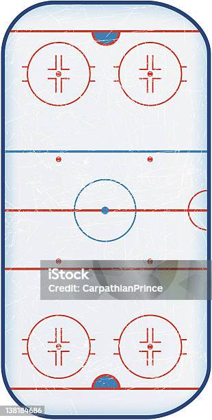 Ilustración de Vista Superior De Hockey Sobre Hielo y más Vectores Libres de Derechos de Deporte - Deporte, Hielo, Hockey sobre hielo