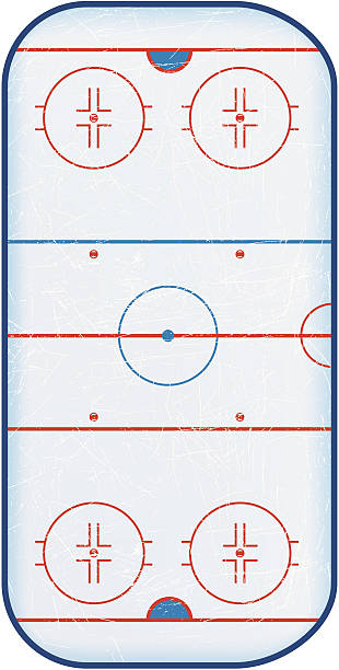 istock Top View of Hockey Rink 138184686