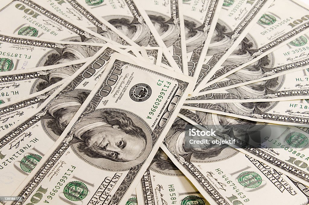 $100 bills American One Hundred Dollar Bill Stock Photo