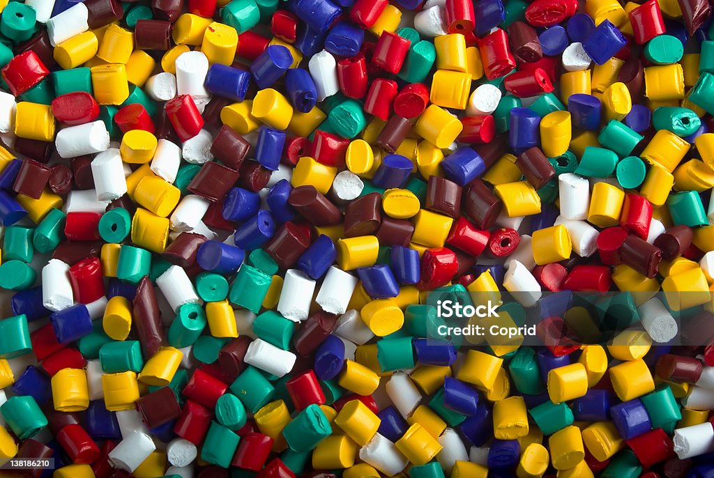 Grânulos de plástico - Foto de stock de Plástico royalty-free