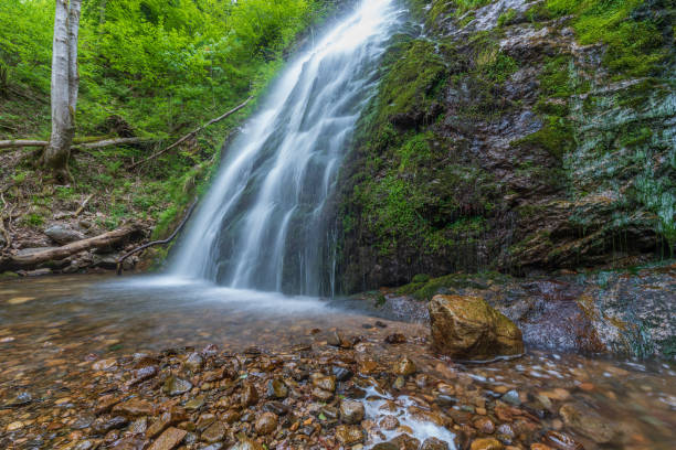 istock Heidenbad waterfall, waterfall in the Vosges mountains. 1381867980