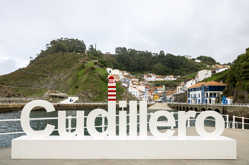view of the port of Cudillero in Asturias, Spain