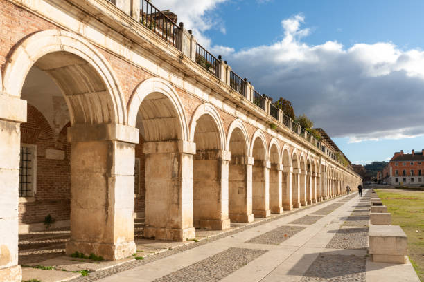 istock classic style arcade - exterior of palace. 1381891462