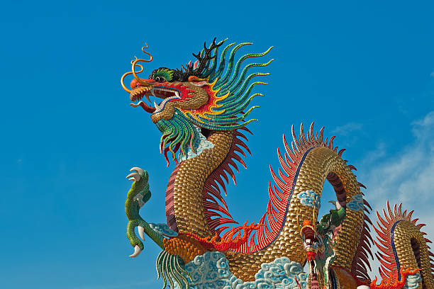 istock Chinese Dragon sculpture. 138190226
