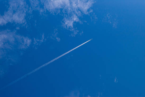Free Stock Photo of Blue Sky With Clouds and Plane in Distance ...