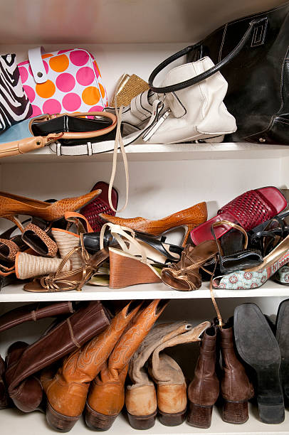 istock Disorganized Women's Shoes & Purses 138190691
