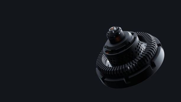 istock 3d image of a mechanism on a black background 1381920130