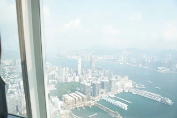 Sky 100 is observation deck in International Commerce Centre Kowloon-Hongkong.