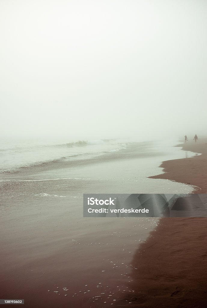 foggy beach - Zbiór zdjęć royalty-free (Brzeg wody)