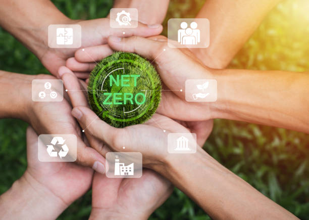 istock Hands adult Teamwork harmony Holding earth on hands. Net zero and carbon neutral concept. Net zero greenhouse gas emissions target. Climate neutral long term strategy. 1381963388