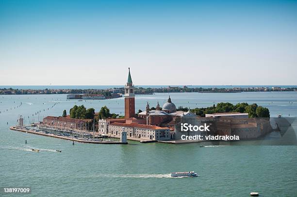 San Giorgio Maggiore Island In Veniceitaly Stock Photo - Download Image Now - Ancient, Blue, Church of San Giorgio Maggiore