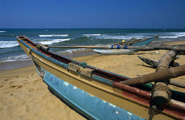 istock Local boats Kalutara  beach Sri Lanka 138199287