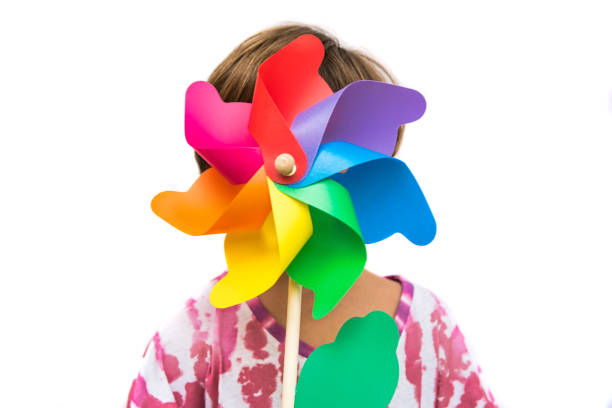 Pinwheel. Pinwheel On A Face