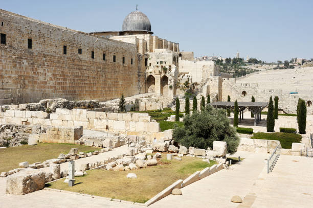 muralhas de jerusalém - parque nacional das muralhas de jerusalém - fotografias e filmes do acervo