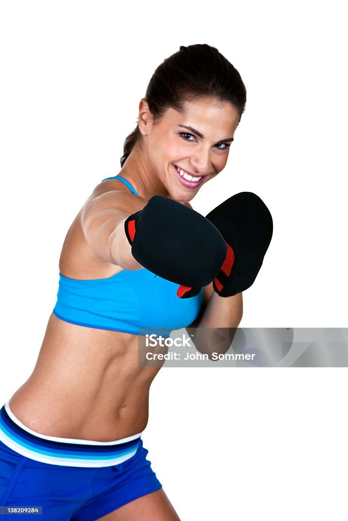 Jolie femme la boxe - Photo de 20-24 ans libre de droits