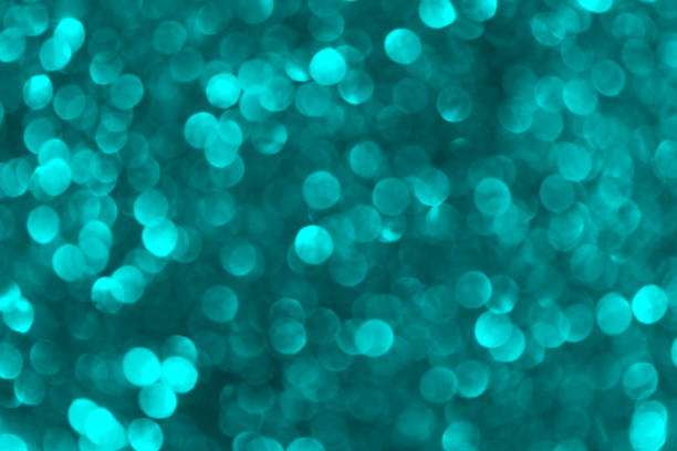 istock Round shiny texture in bright soft turquoise color. 1382096346