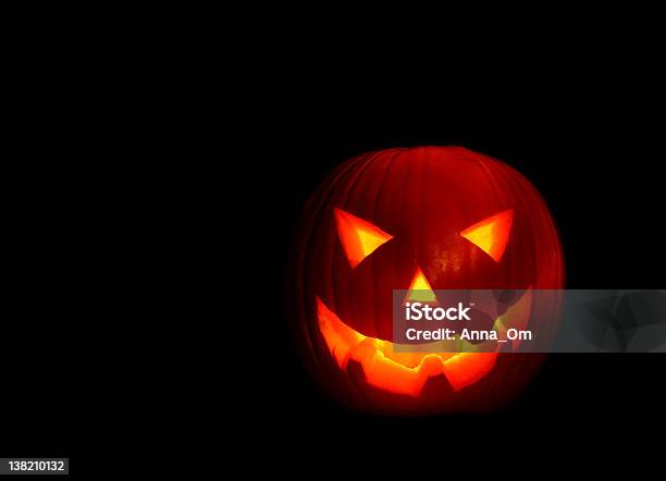 Halloween Dynia - zdjęcia stockowe i więcej obrazów Ciemny - Ciemny, Czarne tło, Czarny kolor