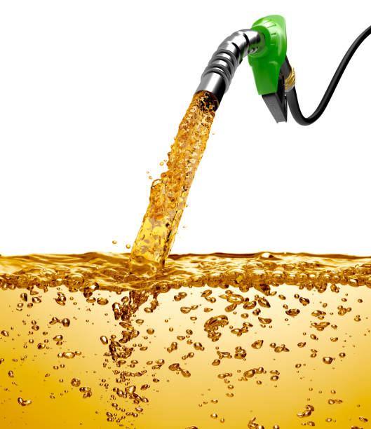 istock Fuel pumping out from a gasoline pump 1382118502