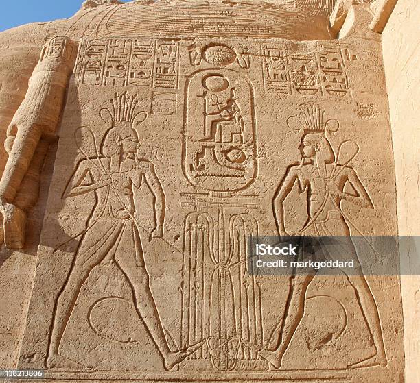 Egyptian Hieroglyphs Ramses Ii At Abu Simbel Stock Photo - Download Image Now - Cartouche, Rameses II, Great Temple of Rameses II