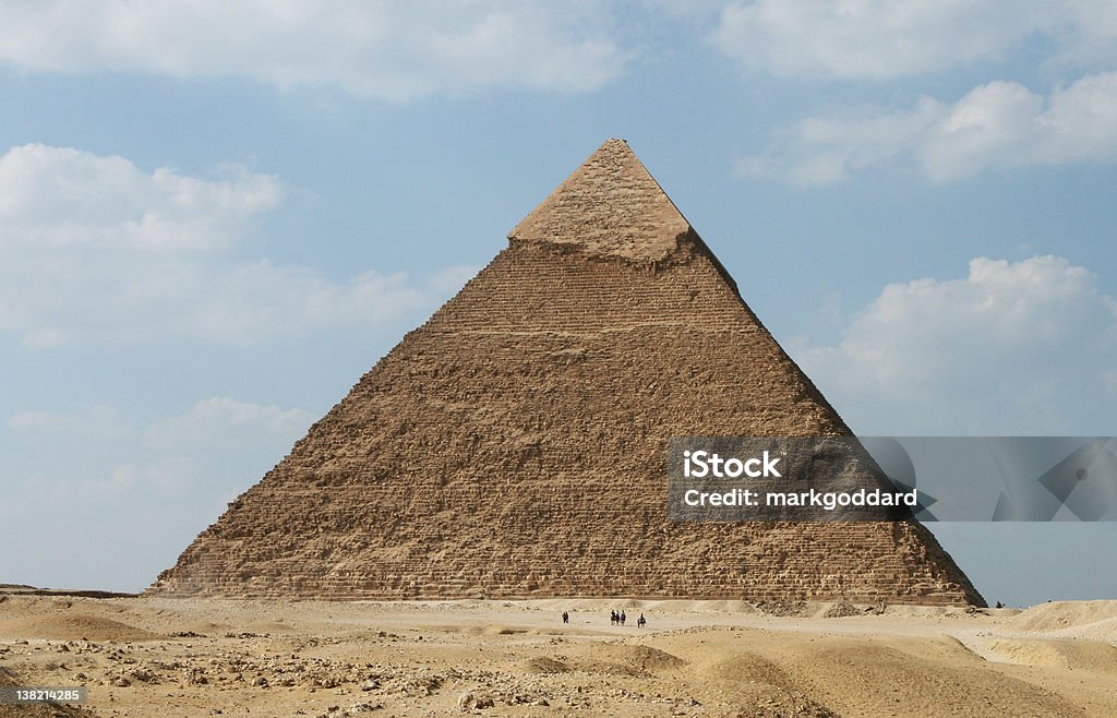 Pyramid of chephren, die Pyramiden von Gizeh, Ägypten - Lizenzfrei Himmel Stock-Foto