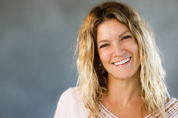 istock Portrait of young happy woman. 1382146607