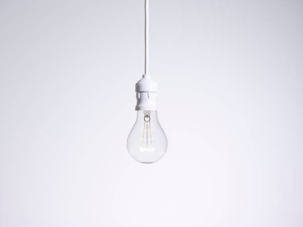 Light bulb isolated on white stock photo