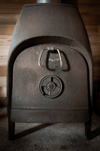 istock Old traditional wood stove 1382151080