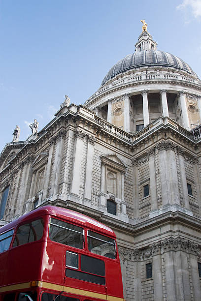 istock St Paul's Cathedral and a London Bus 138215526