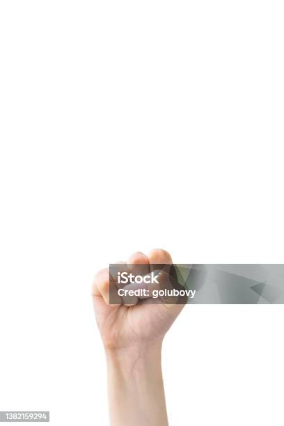 Protest Fist Solidarity Gesture Clenched Hand Stock Photo - Download Image Now - Fist, Cut Out, Women