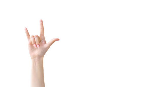 istock rock gesture fan support hand joy horn sign white 1382159299