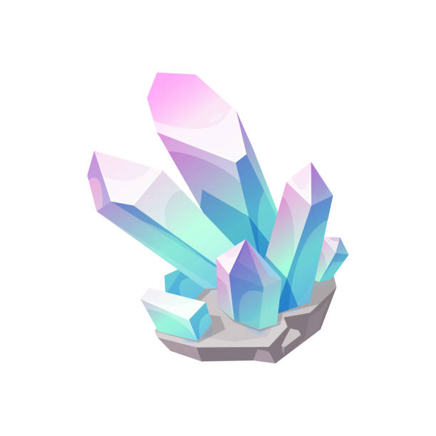 istock Crystal gem stone quartz, jewel gemstone mineral 1382161671
