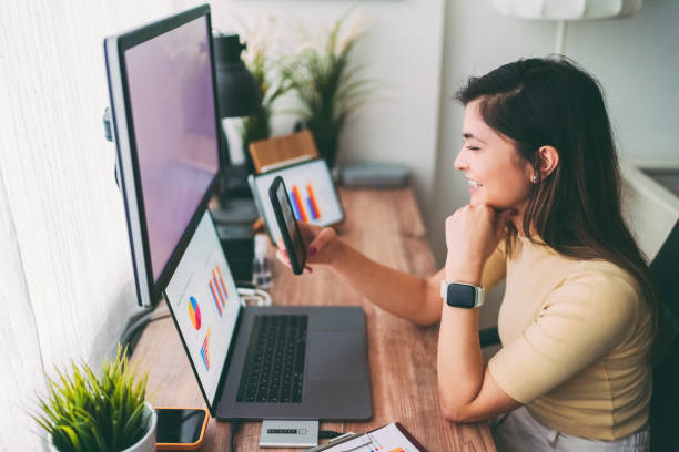 istock COVID-19 Home office, video call with friend 1382182279