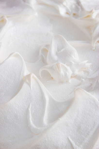 istock Snow-white lovely pavlova cake. 1382186750
