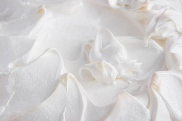 istock Snow-white pavlova cake. 1382186754