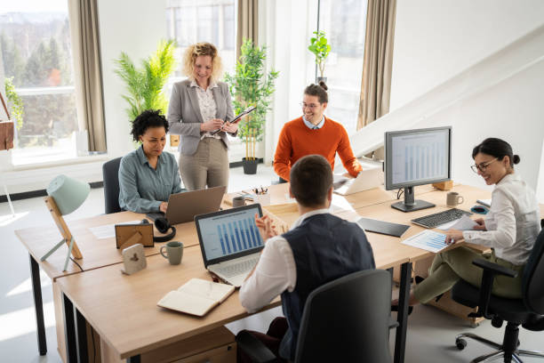 istock At the modern office, multiracial business team working on a new project 1382204724