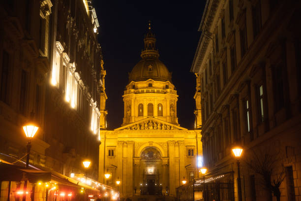 istock Downtown Budapest Hungary with St Stephens Basilica 1382222725