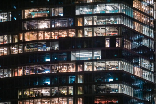 istock Office building with glass facade. 1382230135