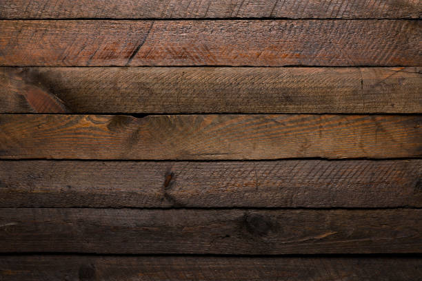istock Rustic wooden table background made from old planks 1382234153